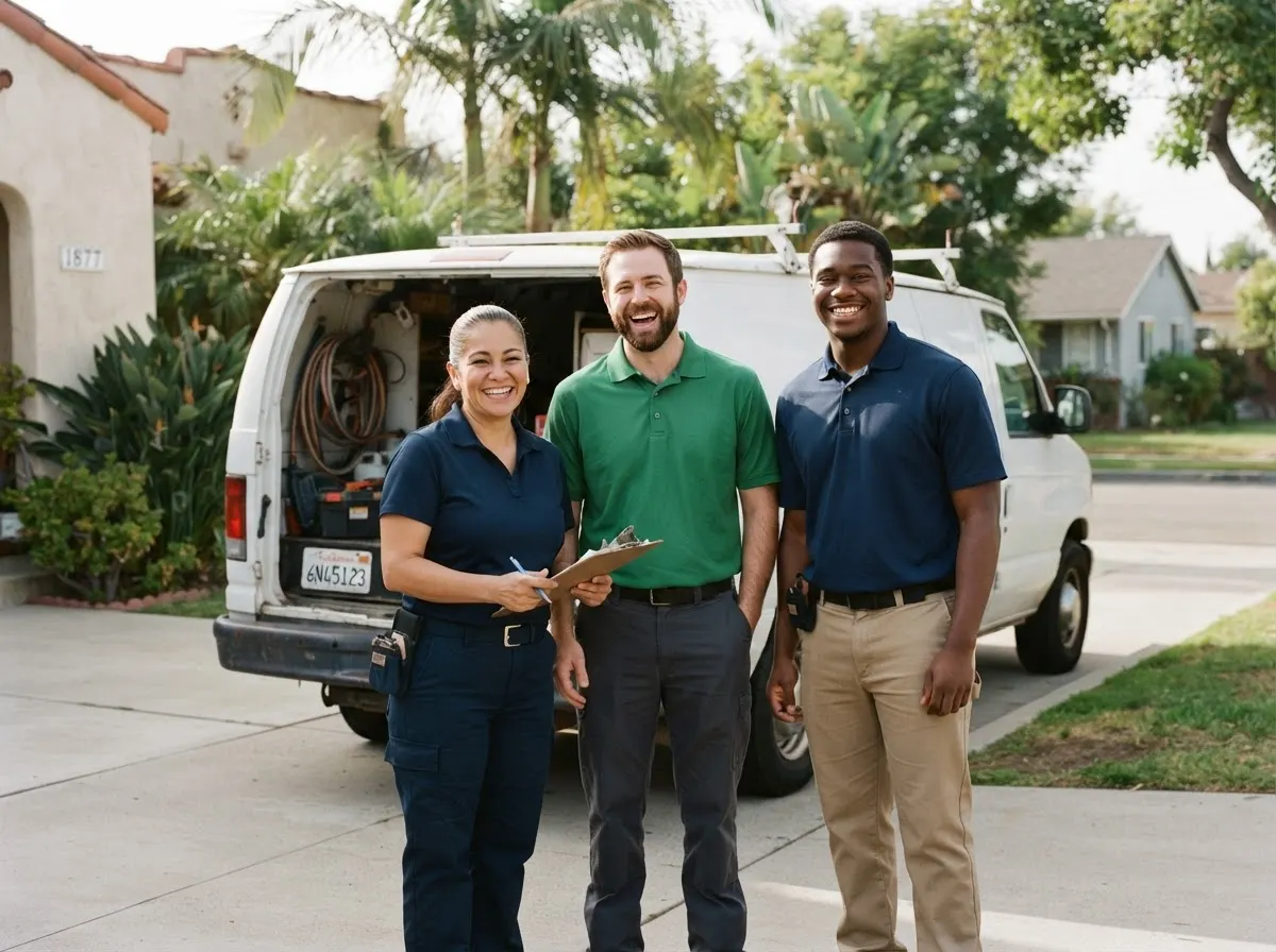 Shoreline Oak Pest Control pest control service team in Long Beach, CA